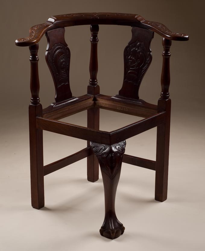 Antique Carved Corner Chair