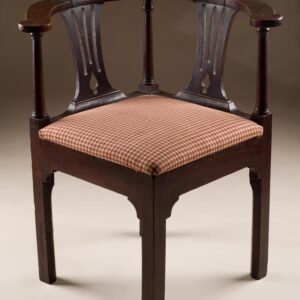 Antique Elm Corner Chair