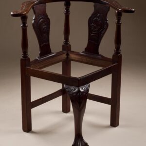 Antique Carved Corner Chair