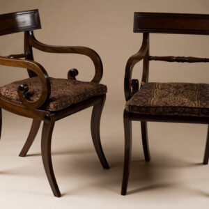 Pair of Regency Elbow Chairs