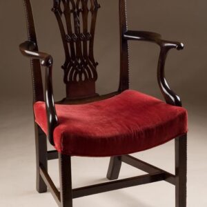 English Antique Chippendale Armchair