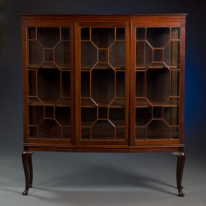 English Mahogany Display Cabinet
