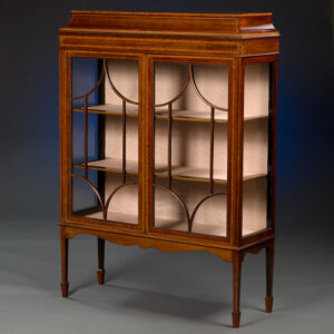 Inlaid Mahogany Display Cabinet