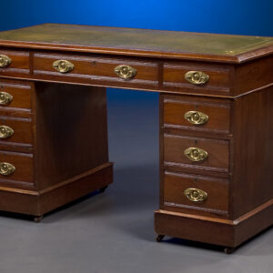 Leather Top Pedestal Desk