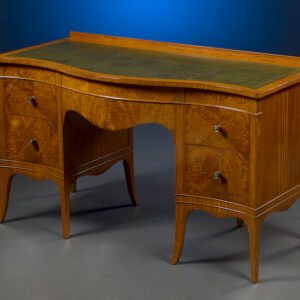Satinwood Serpentine Desk
