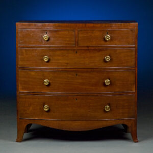 Georgian Mahogany Bow Front Chest of Drawers