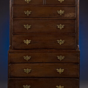 English Oak Chest On Chest