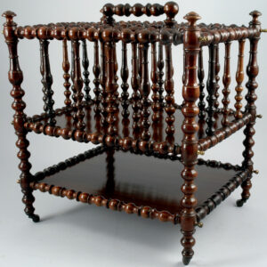 French Antique Canterbury Magazine Rack