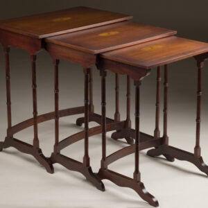 Mahogany Nest of Three Tables