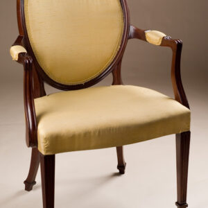 Reproduction Oval Back Armchair