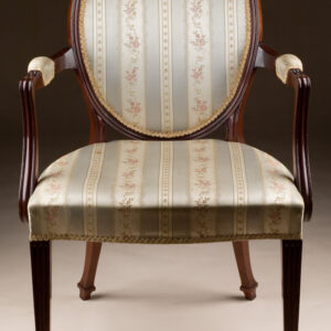Custom Hepplewhite Style Armchair