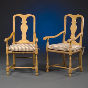 Pair of Pine Arm Chairs