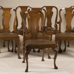 Set of 8 Queen Anne Style Chairs