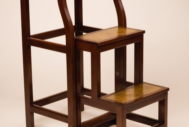 Folding library steps chair online