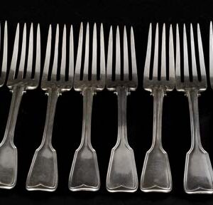 Set of Sterling Silver Table Forks By George Angell