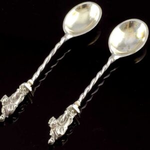 Antique Sterling Silver Salt | Condiment Spoons By George Fox