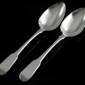 Georgian Silver Table Spoons By William Bell