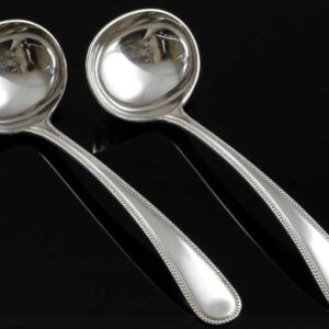 Pair of Silver Sauce Ladles By Elkington & Co.
