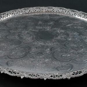 George III Silver Circular Tray 
