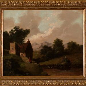 Oil on Canvas of Landscape Scene