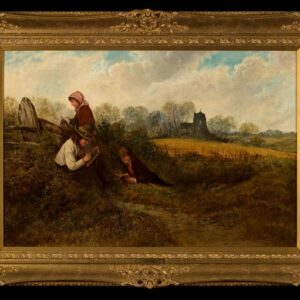 Young People in Landscape By Green