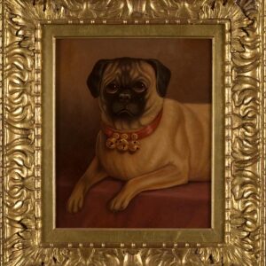 Pug Portrait Oil Painting