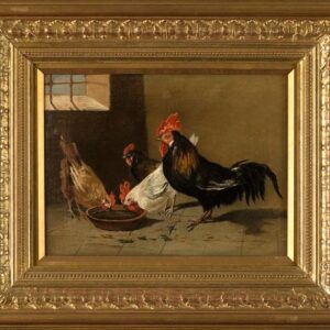 Chickens Feeding