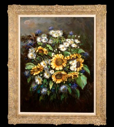 20th Century Floral Painting