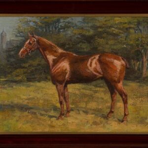 Portrait of a Horse in Pasture