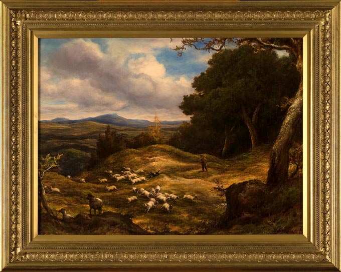 Sheep in a Landscape By Linnell