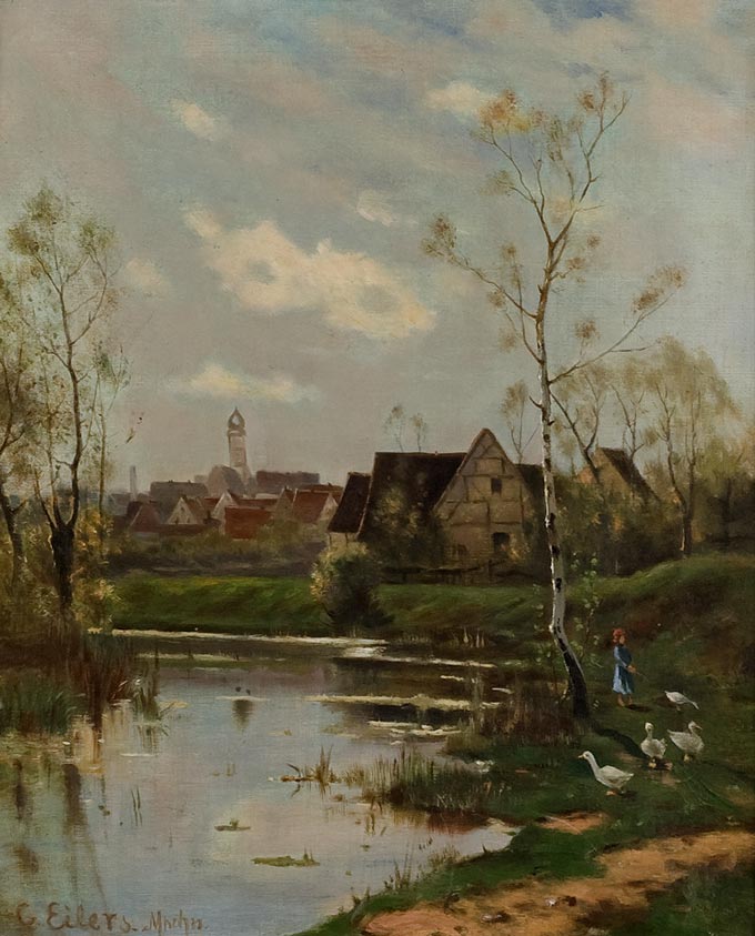 Conrad Eilers Landscape Painting - Image 2