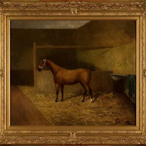 Horse in a Stable By Clark