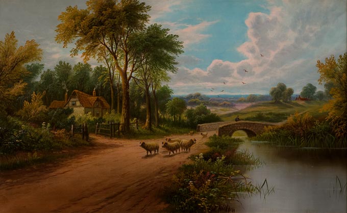 Sheep By A River - Etty Horton - Image 2