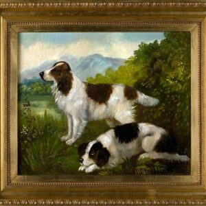 Pair of Spaniel Paintings byCharles Nesbitt