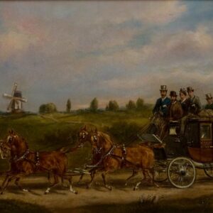 Pair of Coaching Scenes by H.F. Jones