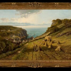 John Syer Hay Making Landscape