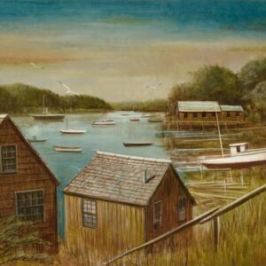 20th Century Harbor Painting