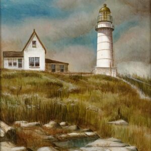 Coastal Landscape Oil Painting