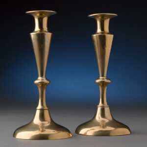 Pair of English Brass Candlesticks