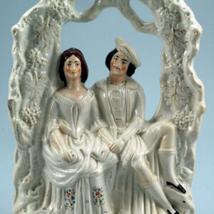 Staffordshire Lovers Under Grape Arbor