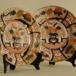 Pair of 9" Antique Imari Plates
