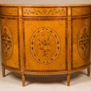 Antique Reproduction Half Round Commode
