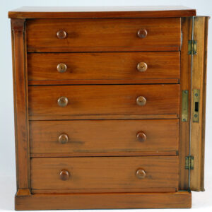 Satinwood Antique Miniature Wellington Chest