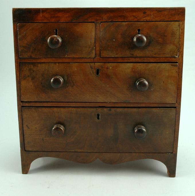 George III Miniature Mahogany Chest