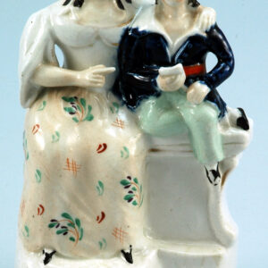 Antique Staffordshire Pottery Couple