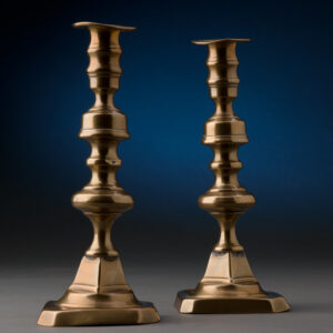 Pair off Mid 19th Century Candlesticks