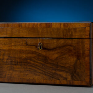 Figured Walnut Tea Caddy