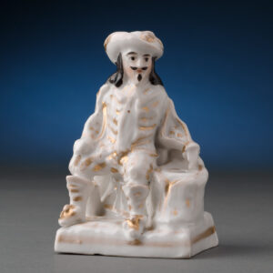 Porcelain Cavalier Inkstand