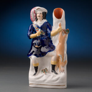 Staffordshire Hunter Spill Vase