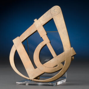 Caliper Shaped Brass Trivet